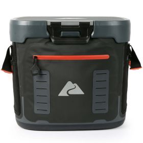36 Pot Welded Hard Edge Cooler, Grey/Black
