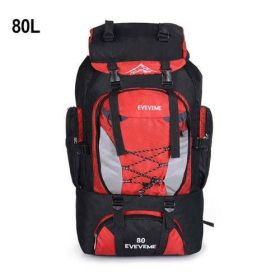 90L 80L Travel Bag Camping Backpack Hiking Army Climbing Bags - Purple Color 80L Red Bag