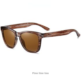 Women Polarized Sunglasses Square Eyeglasses Frames Men Sun Glasses Bohemian Bikini Military Camping Beach Sports Visor Eyewear - line tea