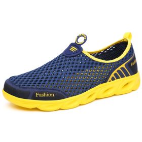 Summer Women Shoes Casual Shoes Slip-On Flats Female Loafers Woman Breathable Zapatillas Water Sneakers Shoes Zapatos De Mujer (Color: Dark  Blue, size: 38)