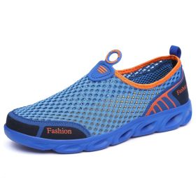 Summer Women Shoes Casual Shoes Slip-On Flats Female Loafers Woman Breathable Zapatillas Water Sneakers Shoes Zapatos De Mujer (Color: Royal Blue, size: 40)
